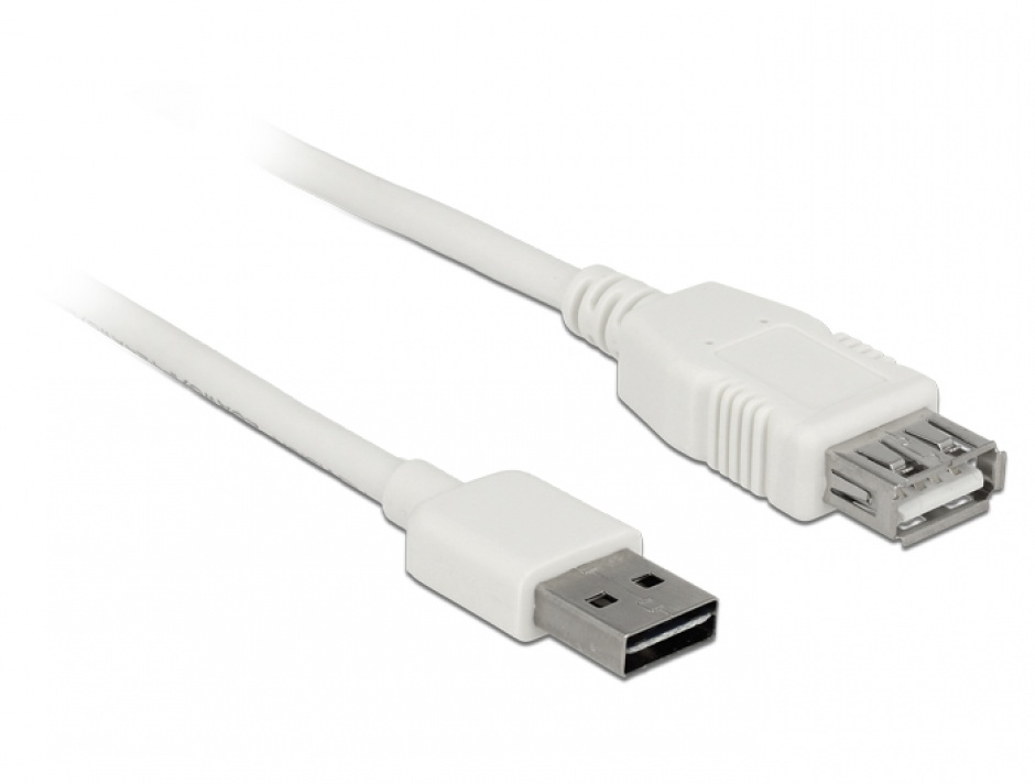 Cablu Prelungitor USB 2.0 Delock 3m, Reversibil