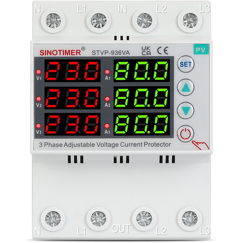 Siguranță Digitală Trifazată Sinotimer 1-80A