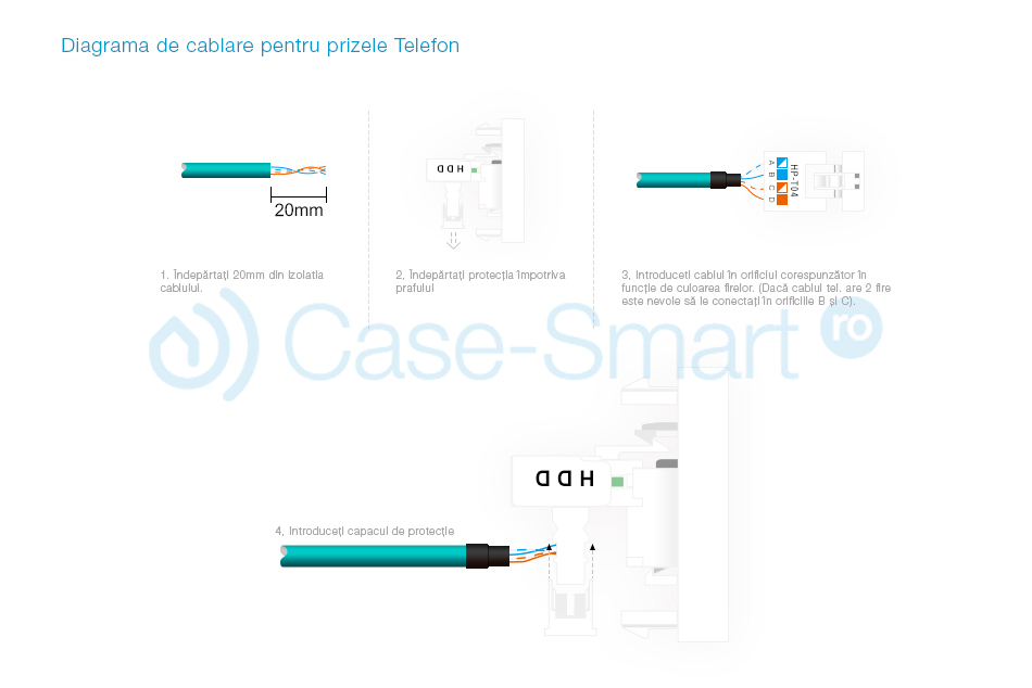 Priza Dubla Telefon+Internet Livolo Sticla - imagine 7