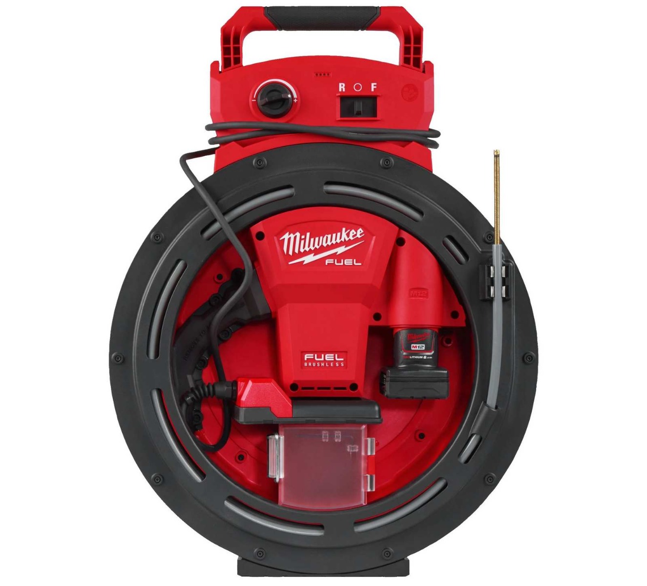 Mașină de desfundat țevi Milwaukee M12, ax flexibil 10,5 m