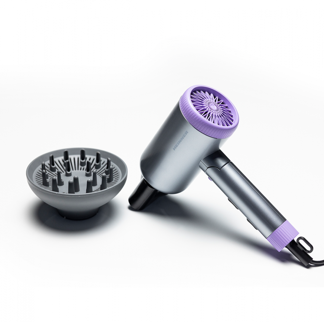 Uscător de Păr Heinner 2000W cu Ionizare și Difuzor