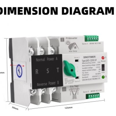 ATS Sinotimer 3P PV Comutare Automată Rețea-Solar