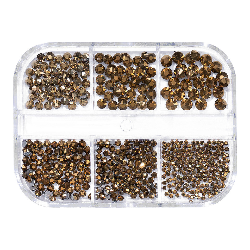 Strasuri Unghii LUXORISE Champagne | 6 Modele