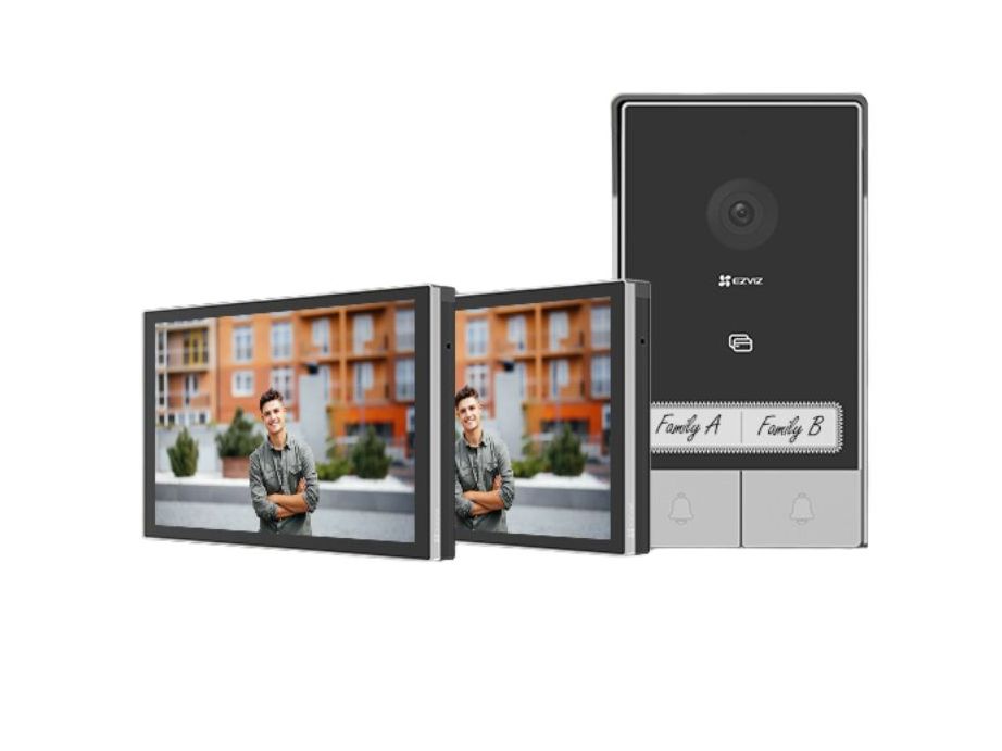 Sistem videointerfon Ezviz HP7 2-Family Kit, 2K, Wi-Fi 6
