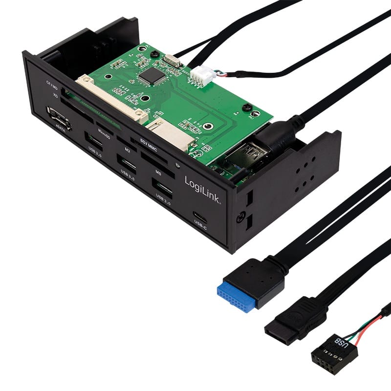 Hub Intern Logilink UA0341 5.25" USB 3.0 Type-C Cititor Carduri - imagine 3