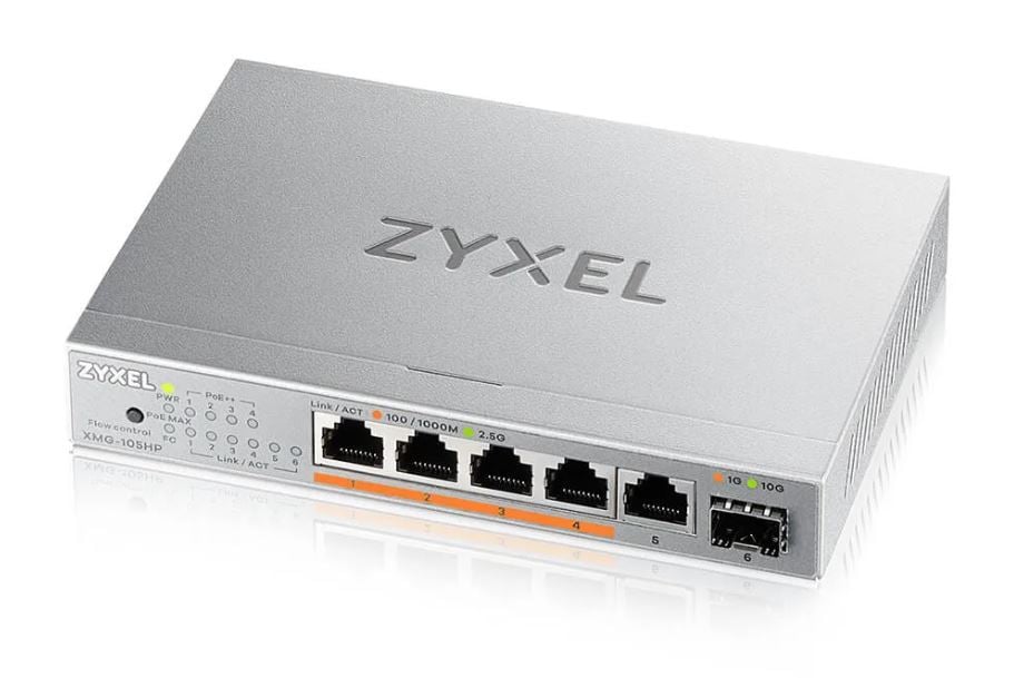 Switch Zyxel XMG-105HP-EU0101F, 5 porturi 2.5G, PoE++ 70W