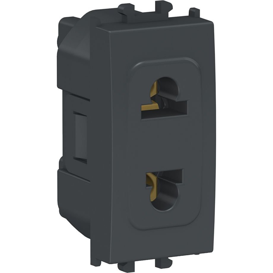 Priza 1 Modul Schneider Easy Styl, Negru