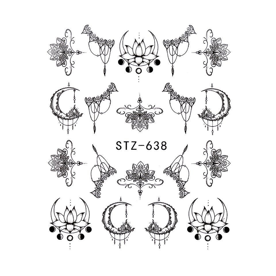 Tatuaj Unghii LUXORISE Simple Royal STZ-638 | Nail Art