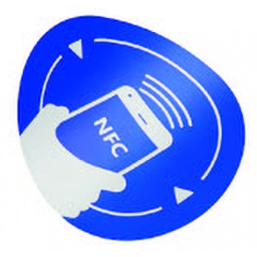 Tag NFC Autoadeziv Albastru NTAG216