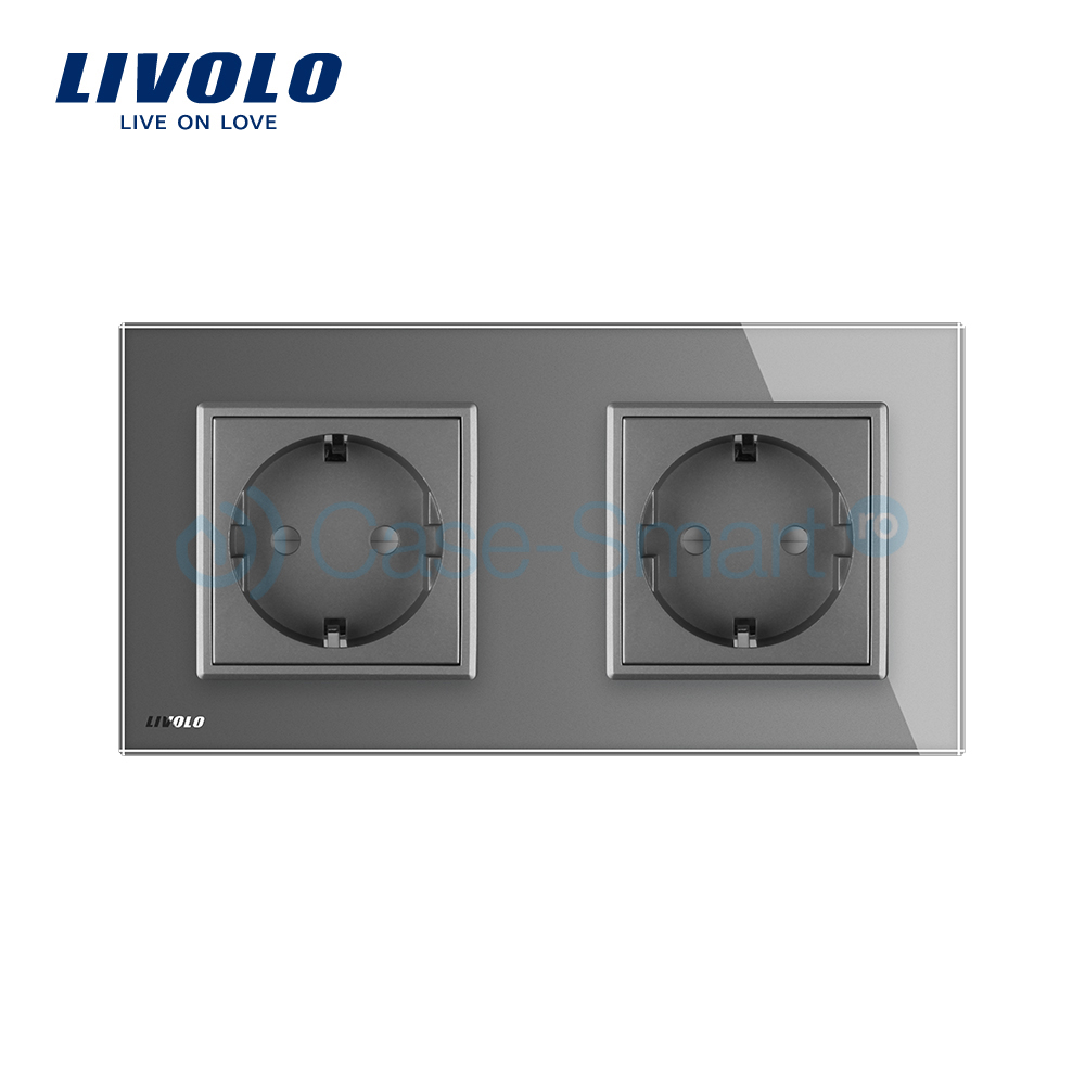 Priză Dublă Livolo cu Ramă Sticlă | Design Premium - imagine 22