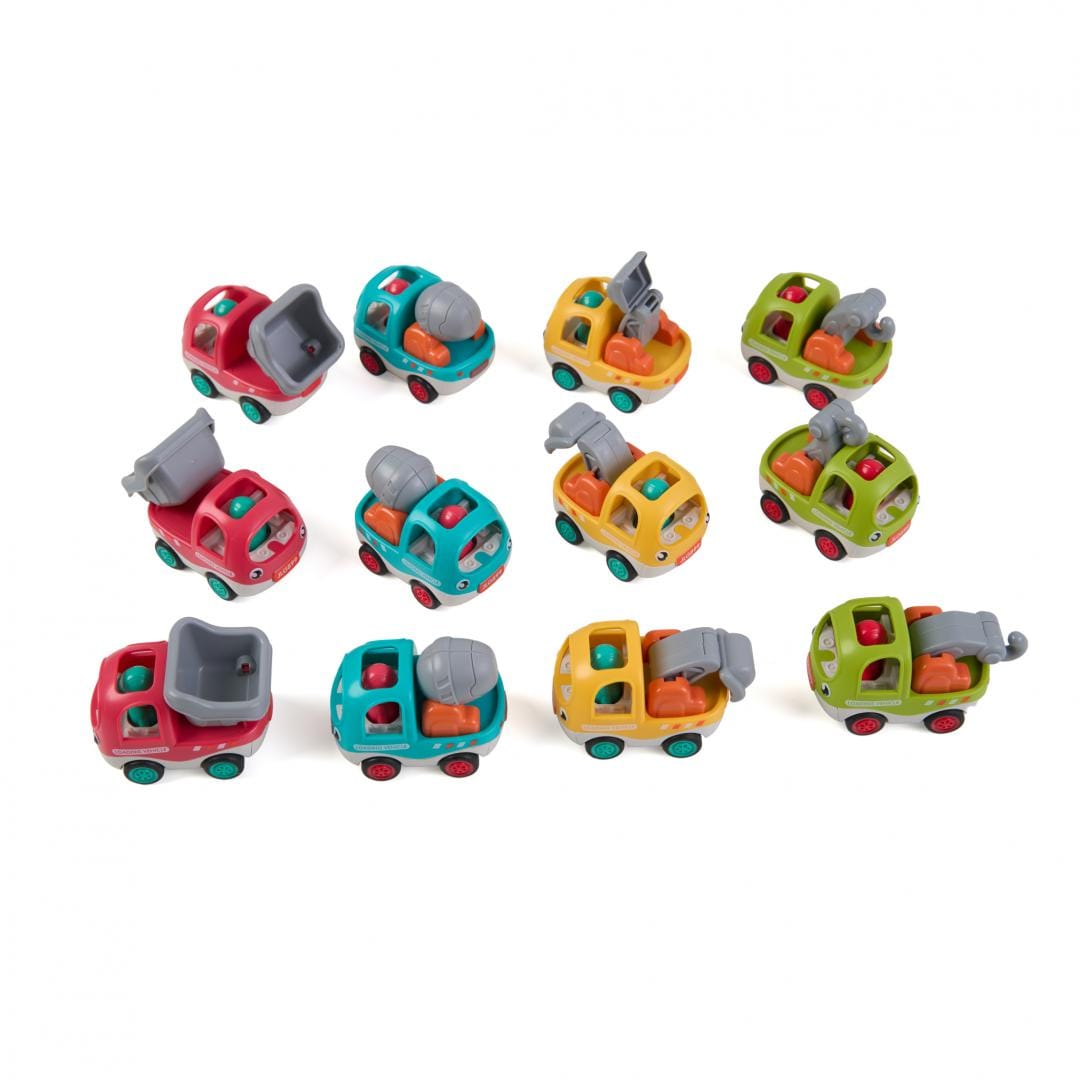 Mășinuță Mini Pull Back Momki - Jucărie cu Mecanism - imagine 4