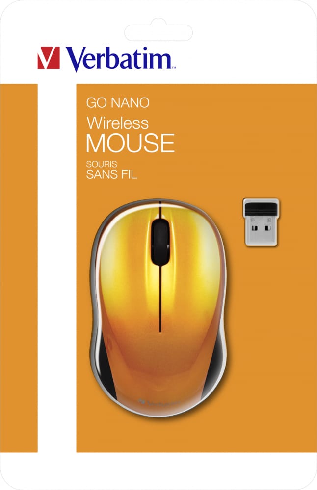 Mouse Wireless Verbatim Nano Portocaliu Vulcanic - 49045 - imagine 8