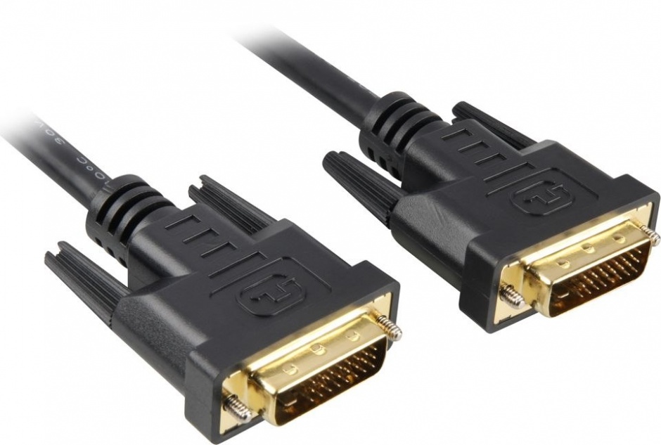 Cablu DVI-D Dual Link 0.5m Negru