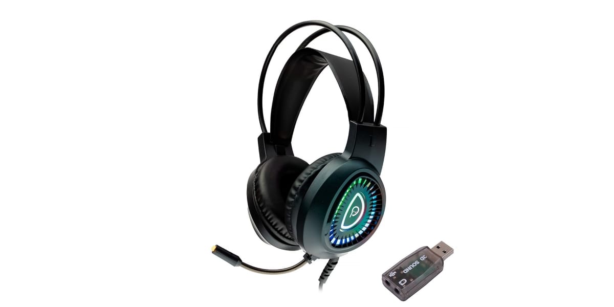 Casti Gaming Spacer RGB cu Fir si Microfon - Audio Premium - imagine 2