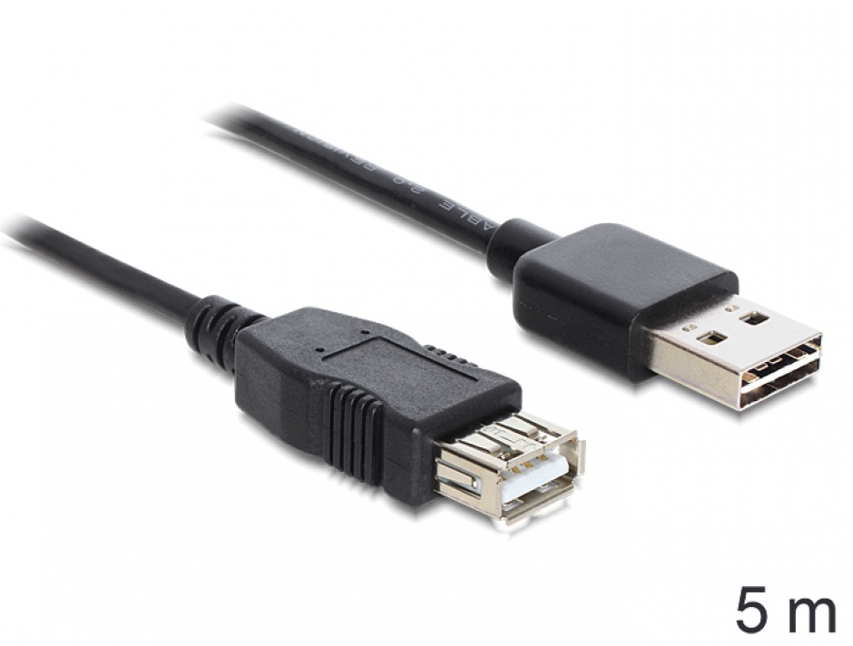 Cablu Preluungitor USB 2.0 Delock 5m, T-M