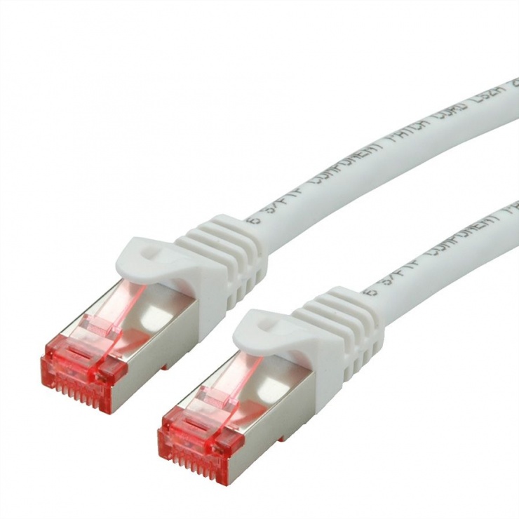 Cablu Roline SFTP CAT 6 0.3m Alb