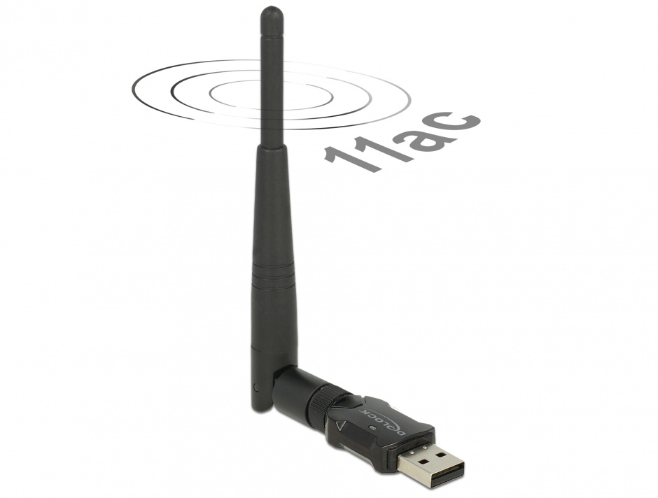 Placă Rețea Delock USB Dual Band 433 Mbps