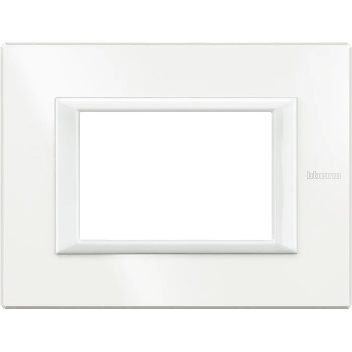 Ramă ornament 3 module metal Axolute Bticino HA4803HD alb