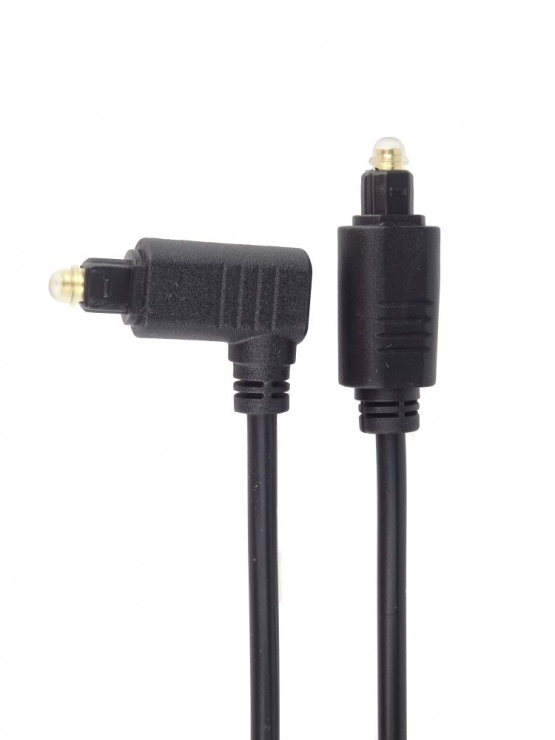 Cablu Audio Toslink 90° 1m KJTOS3-1 Negru