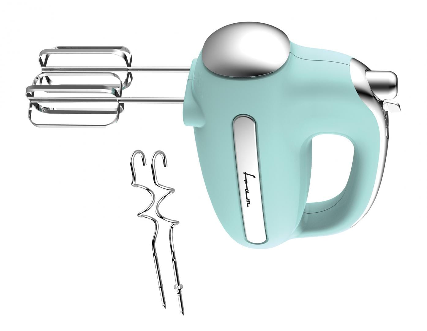 Mixer de Mână Fram FHM-3005GR 300W 5 Viteze Teluri Inox - imagine 3