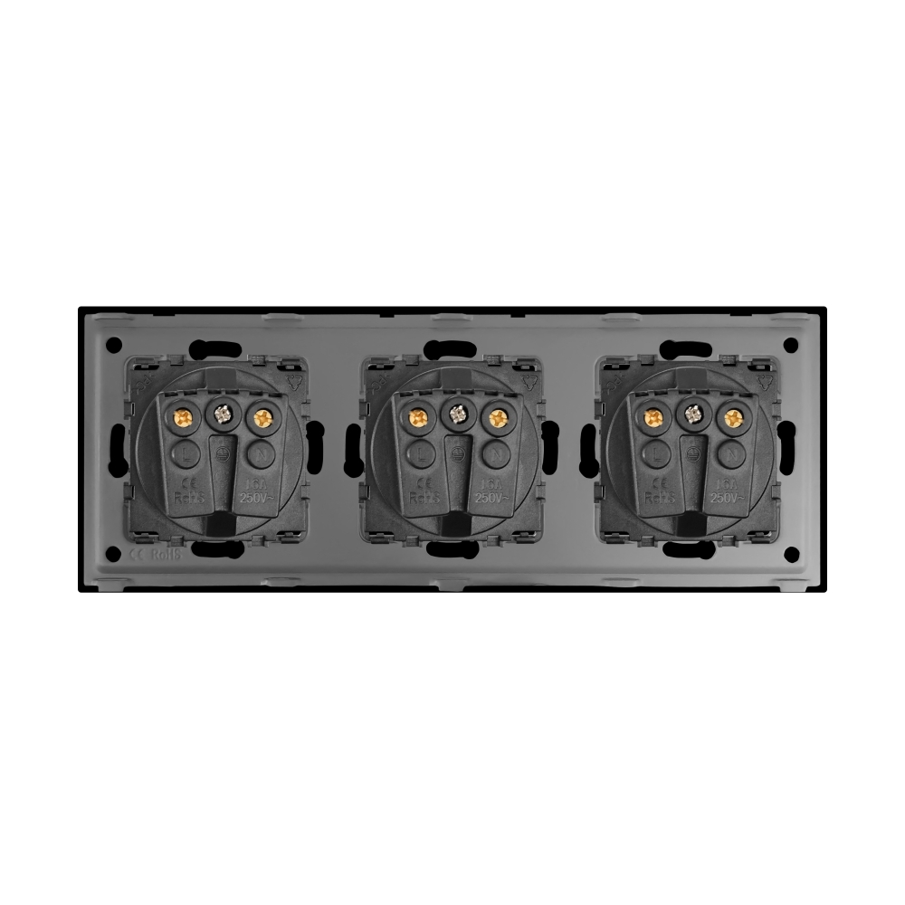 Priză Triplă LUXION cu Ramă Sticlă, IP45 - imagine 8