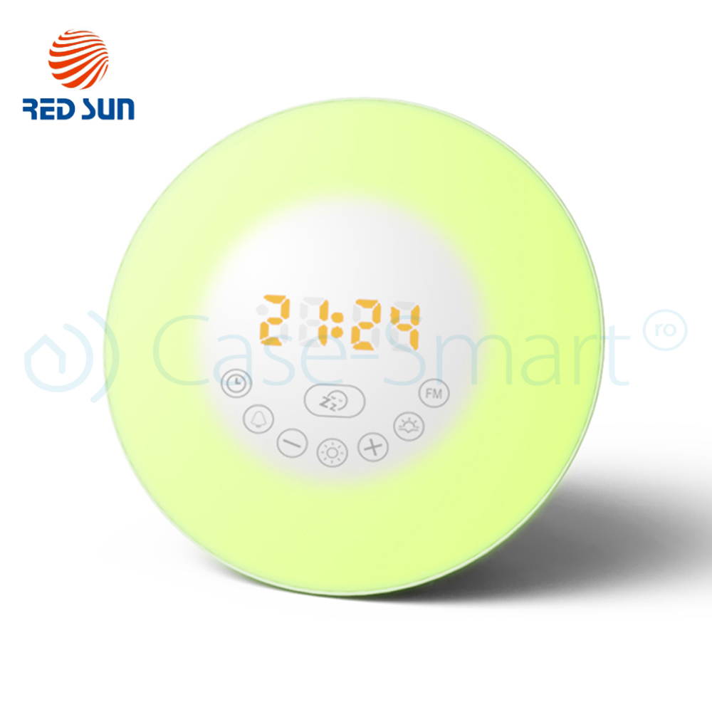 Lampa inteligenta RedSun 6638D cu Alarma si Radio FM - imagine 5