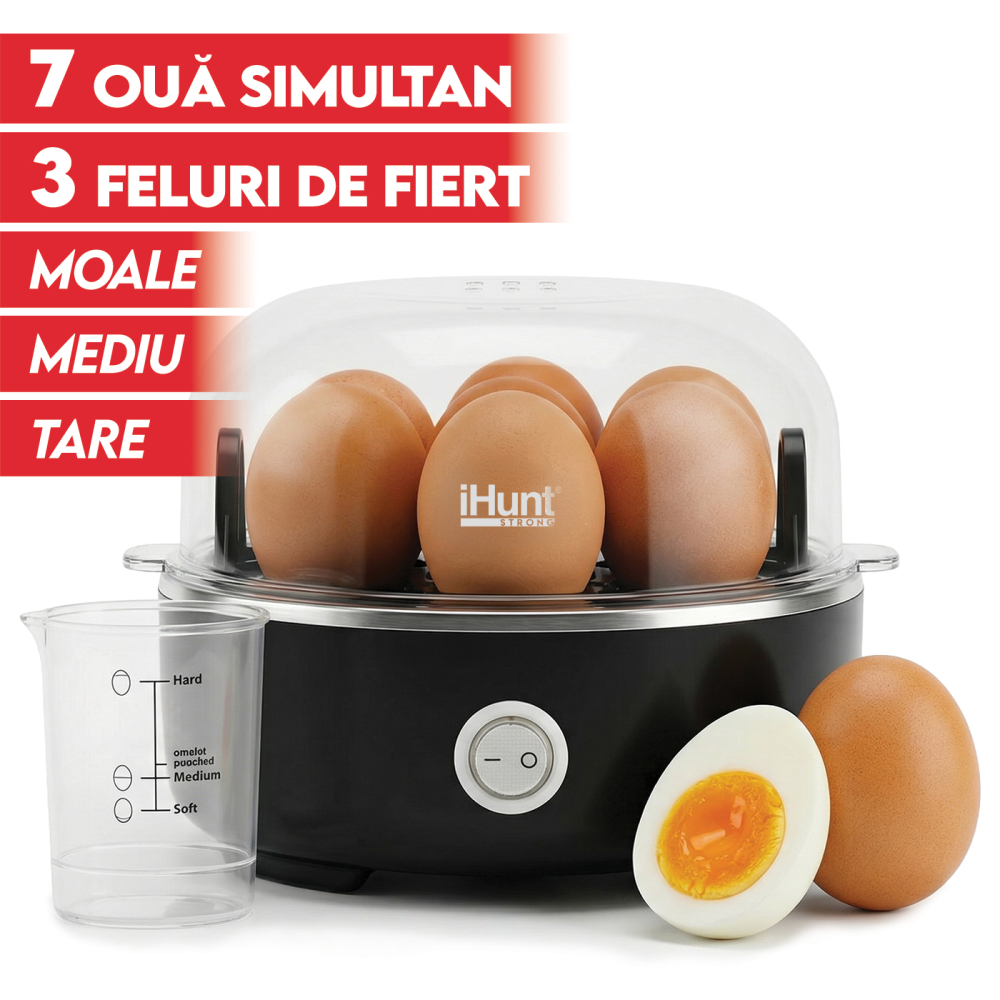 Fierbator oua iHunt BRO, 7 oua, oprire automata