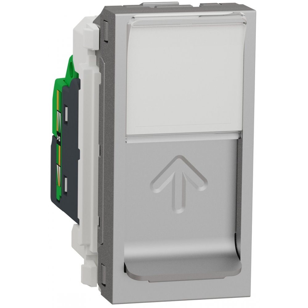 Priza Date RJ45 CAT5 Schneider Noua Unica Aluminiu