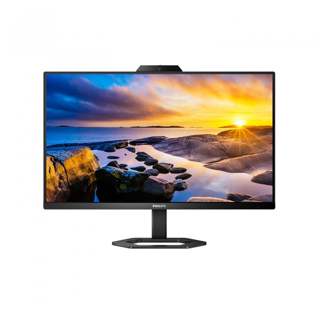 Monitor Philips 23.8" IPS cu Webcam USB-C Full HD Negru - imagine 3