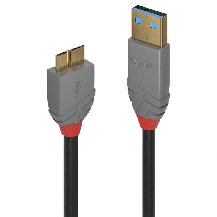 Cablu USB 3.0 Anthra Line 0.5m Lindy