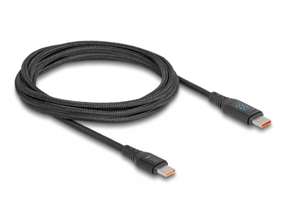 Cablu USB-C Delock 140W, Fast Charging, 1.2m