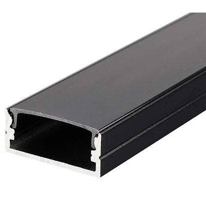 Profil Aluminiu LED V-TAC 2M, Negru, 23.5mm