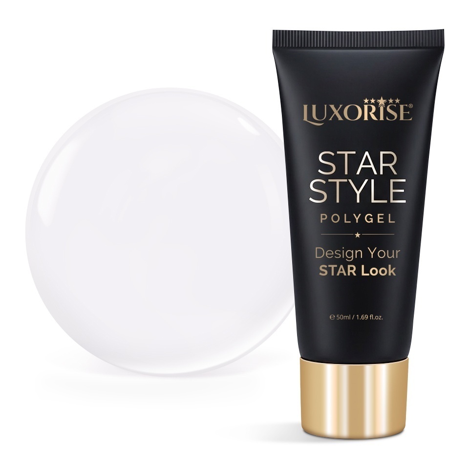 Polygel LUXORISE STAR STYLE - STAR ICON Collection, True White, 50ml
