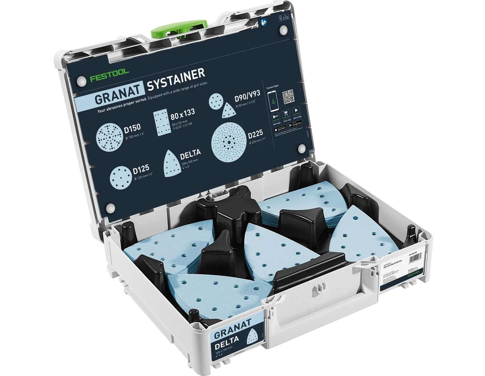 Festool Granat Delta - 100 Piese Abrasive