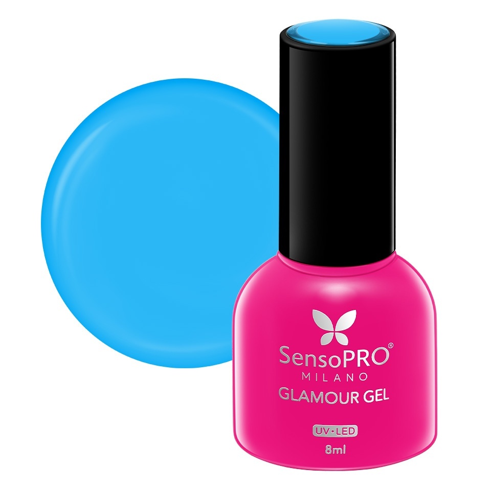 Oja Semipermanenta Glamour Gel SensoPRO Milano 8ml Electric Blue #34