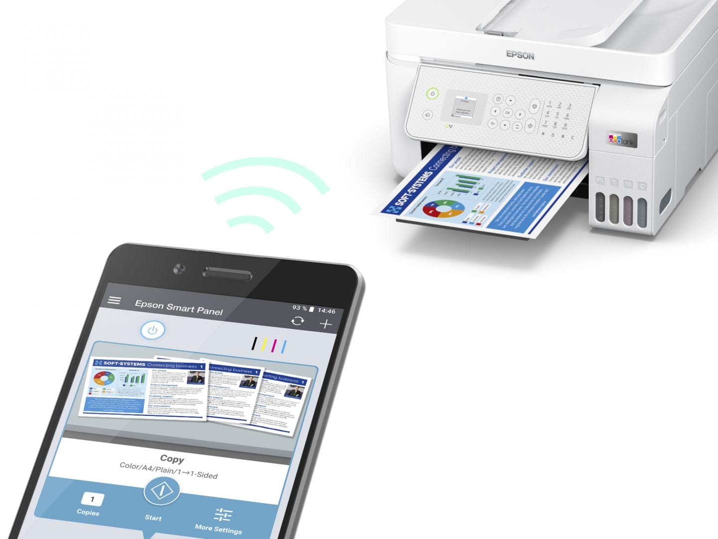 Multifuncțional Epson EcoTank L5316 A4 - Economie Maximă - imagine 6