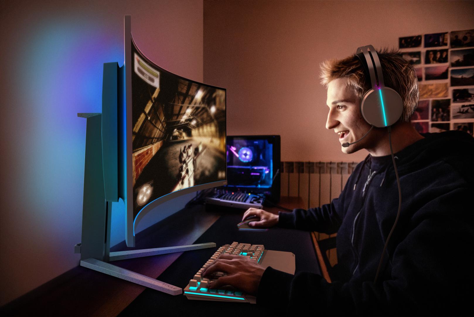 Monitor Gaming Philips Evnia 49 QD-OLED 144Hz SuperWide - imagine 3