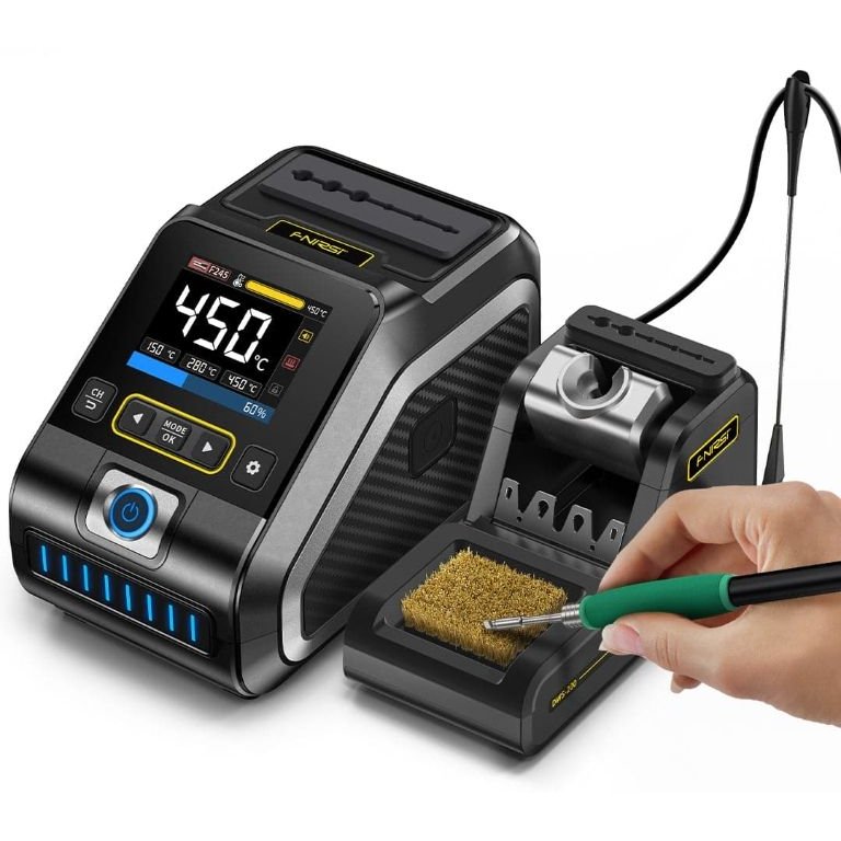 Statie de lipit digitala FNIRSI DWS-200 H210, 200W, temperatura reglabila 100-450 grade / SLD-STDG-DWS200/H210-FNR