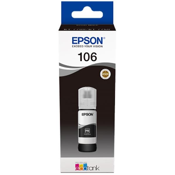 Cartus Cerneala Epson 106 ECOTANK Black 70ml - Original - imagine 2