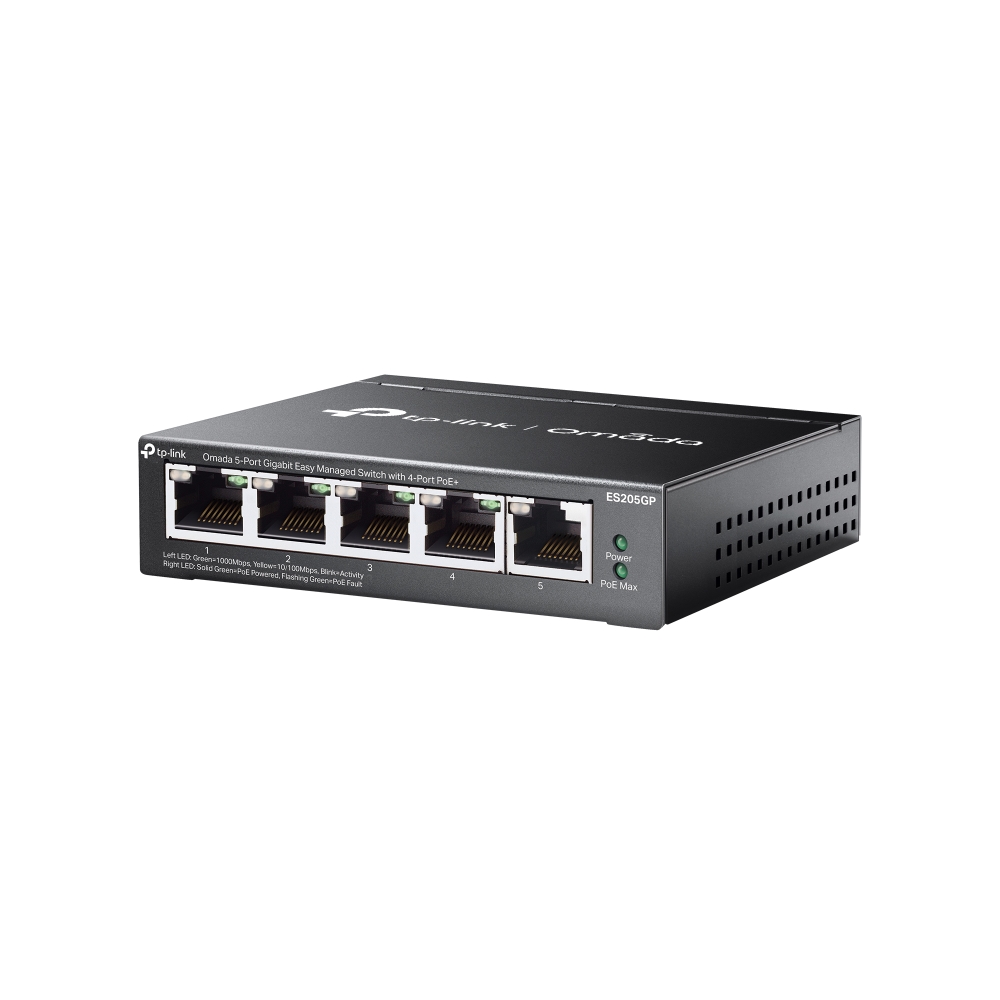 Switch TP-LINK Omada ES205GP 5-Port Gigabit PoE+ 65W Managed - imagine 3