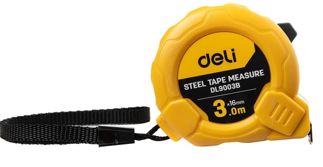 Ruleta Deli 3m Metalică cu Blocare Automată