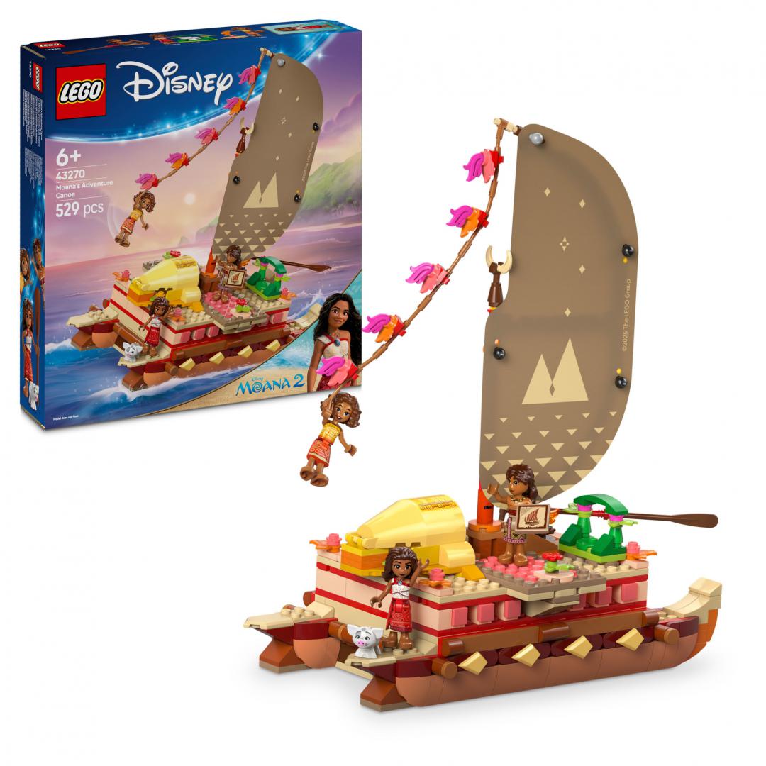 LEGO Disney Canoea de Aventura a Moanei 43270 - 529 Piese