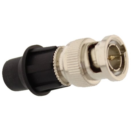 Conector BNC prin compresie CAP-KBM, 75 ohm, alamă