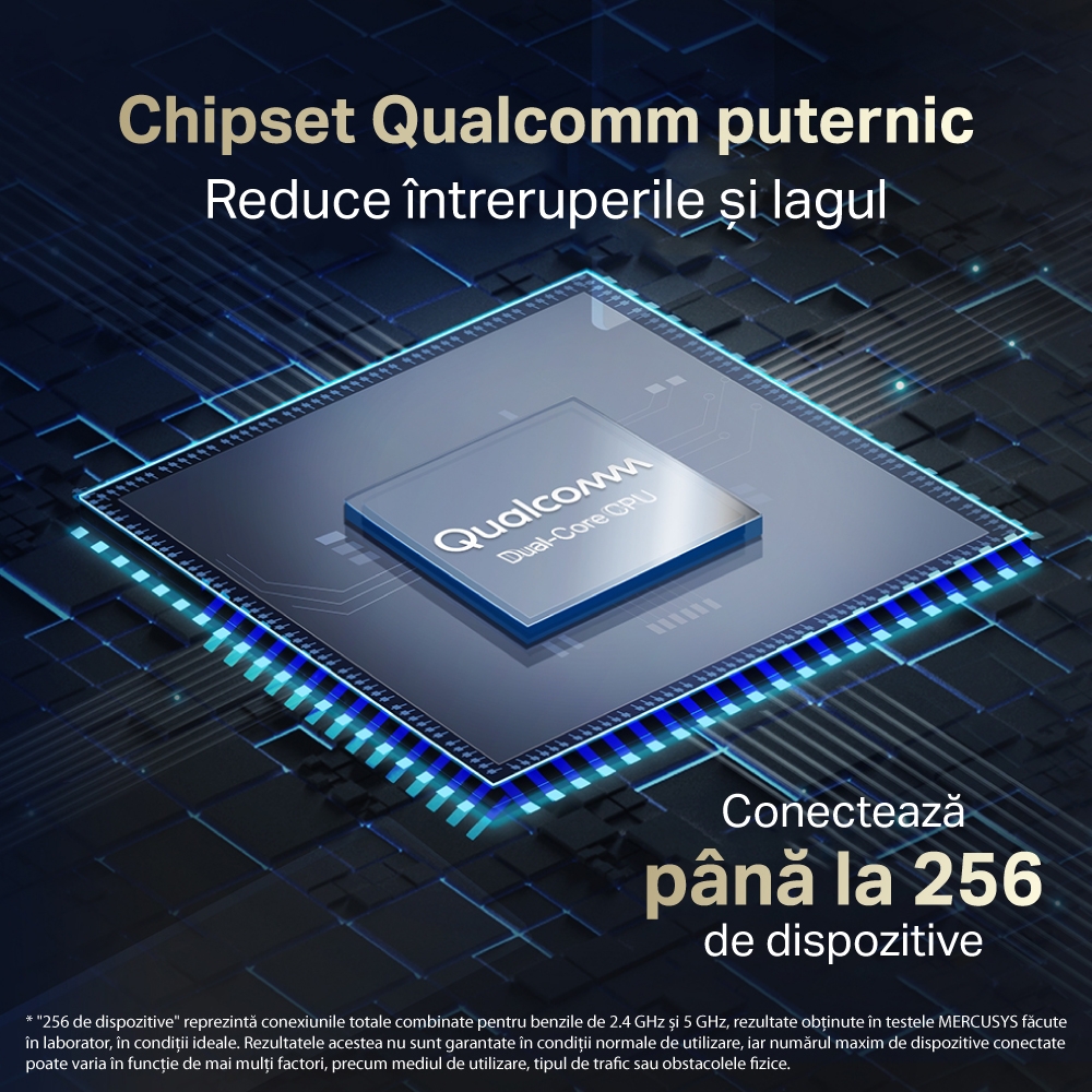 Router Wireless Mercusys MR80X AX3000 Wi-Fi 6 - Viteza Superioară - imagine 7
