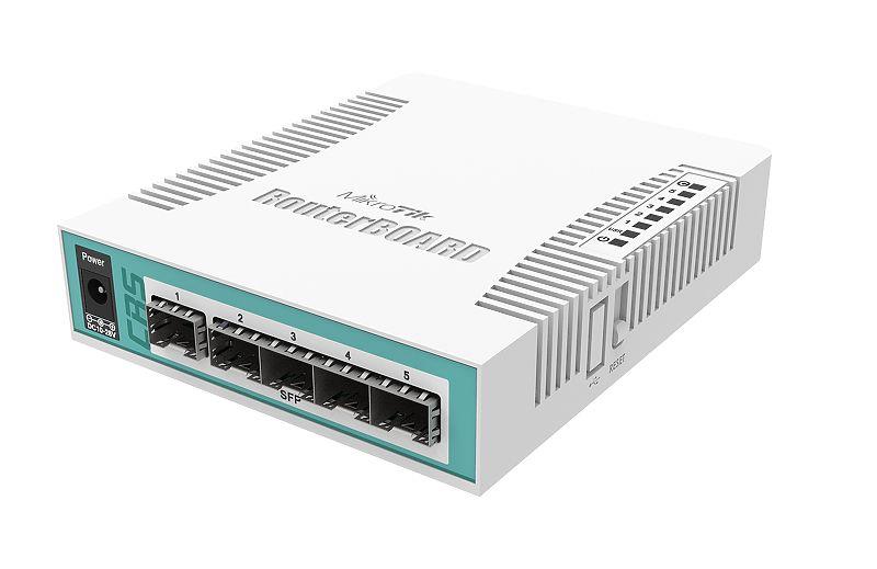 Switch Mikrotik CRS106-1C-5S Gigabit - 5x SFP, RouterOS