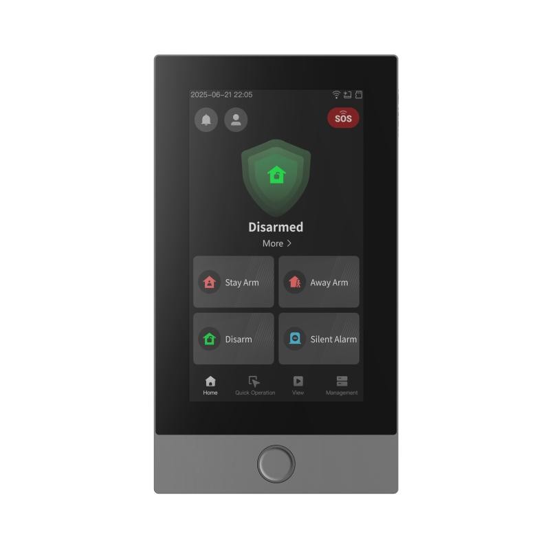 Tastatură tactilă Hikvision DS-PK670W/Black, ecran 7 inch