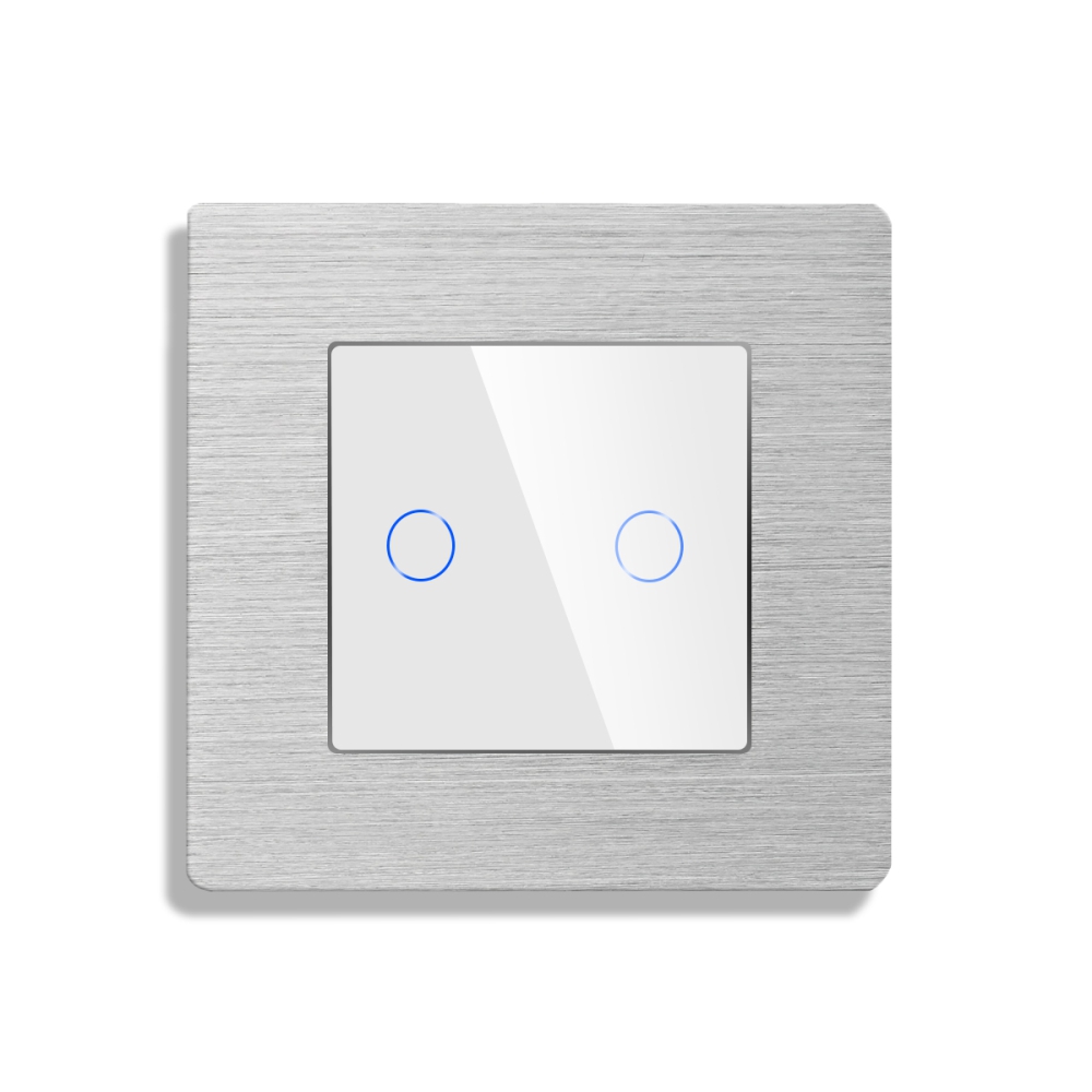 Întrerupător Dublu Touch Sticlă LUXION RF433 - imagine 2