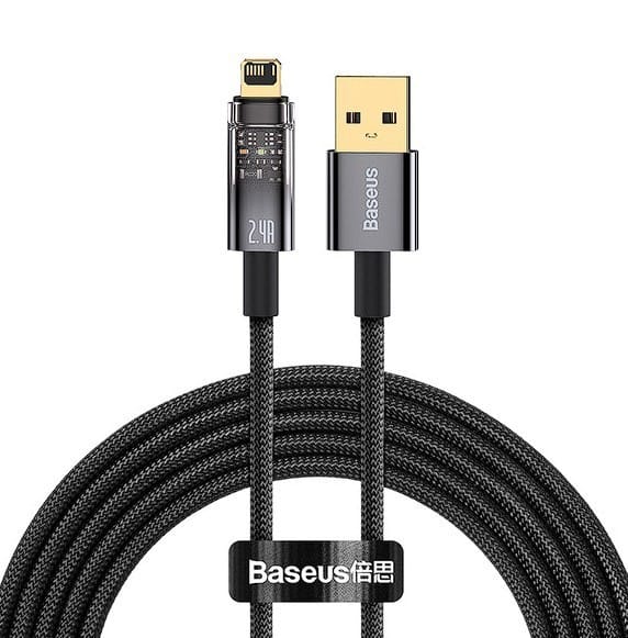 Cablu Lightning Baseus Explorer 2m cu Auto Power-Off - imagine 2