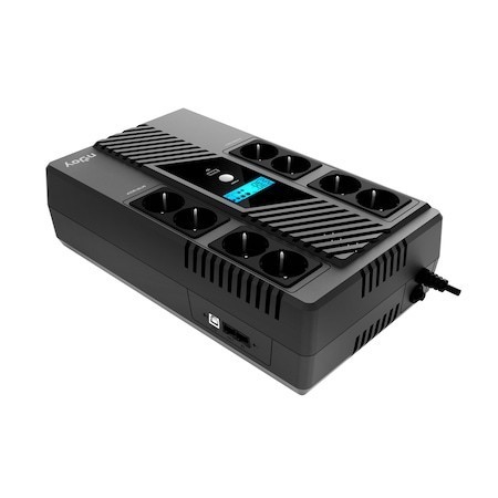UPS NJOY Token 800VA/480W - 8 Prize Schuko cu Backup - imagine 4