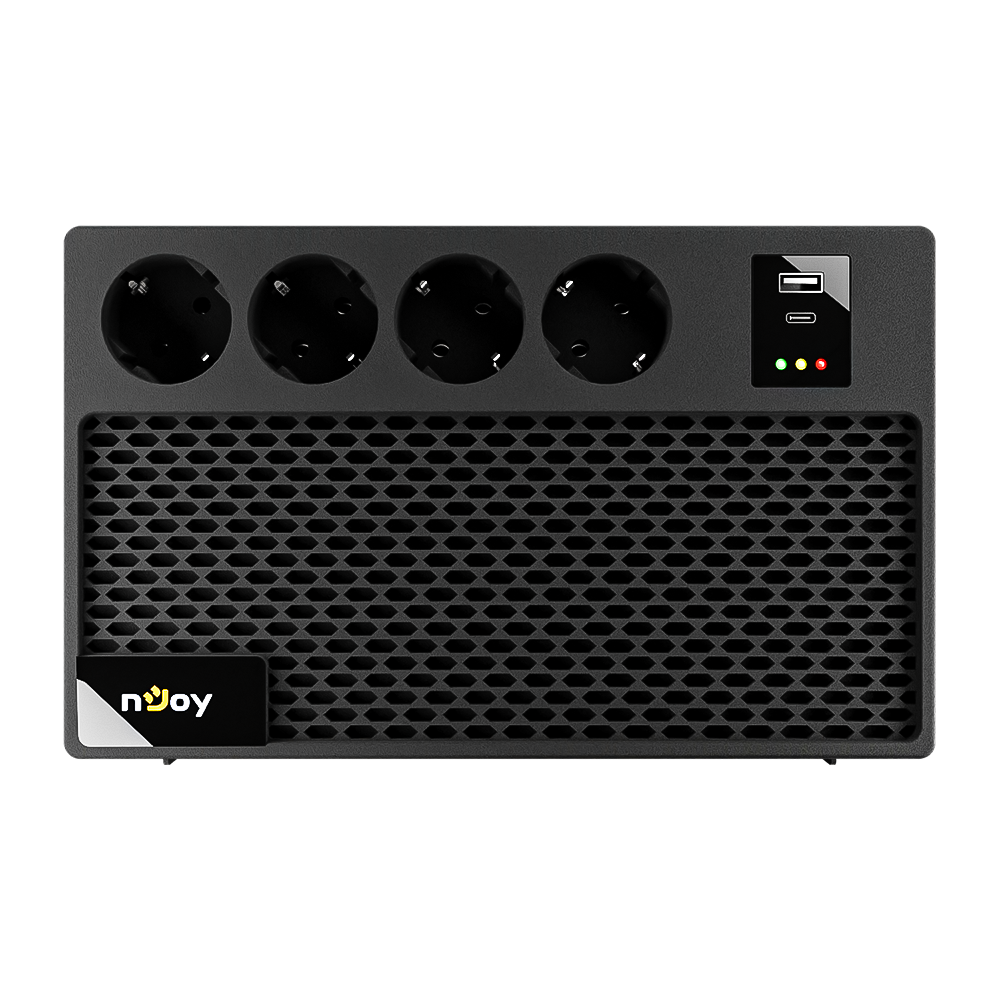 UPS NJOY Renton 650 Plus 650VA - Protecție cu AVR - imagine 2